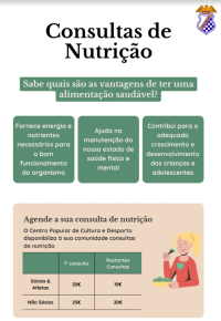 Consultas de Nutrição