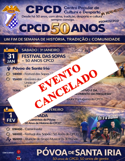 CPCD 50 ANOS - EVENTO CANCELADO
