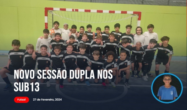 Nova sessão dupla nos Sub13